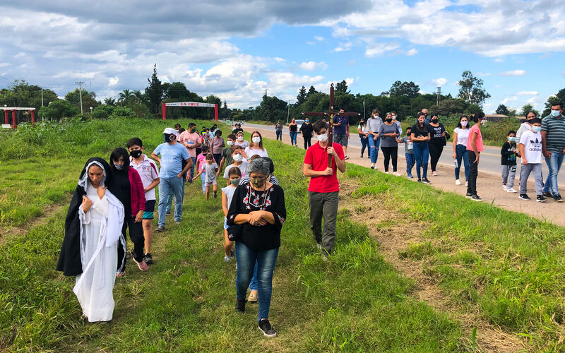 Foto de Viacrucis en La Cruz
