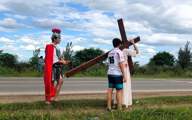 Foto de Viacrucis en La Cruz