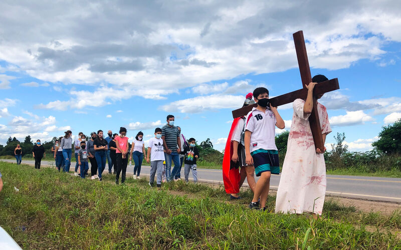 Foto de Viacrucis en La Cruz