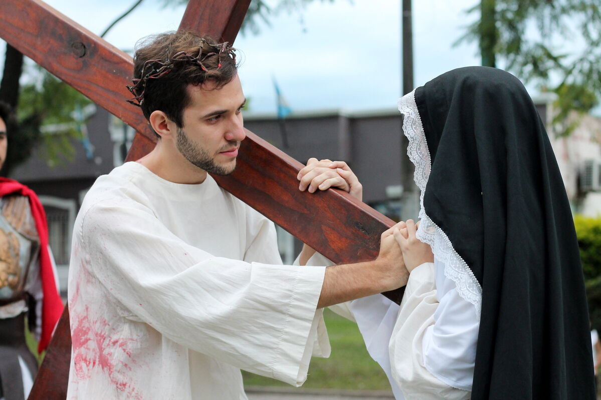 Foto de Viacrucis viviente