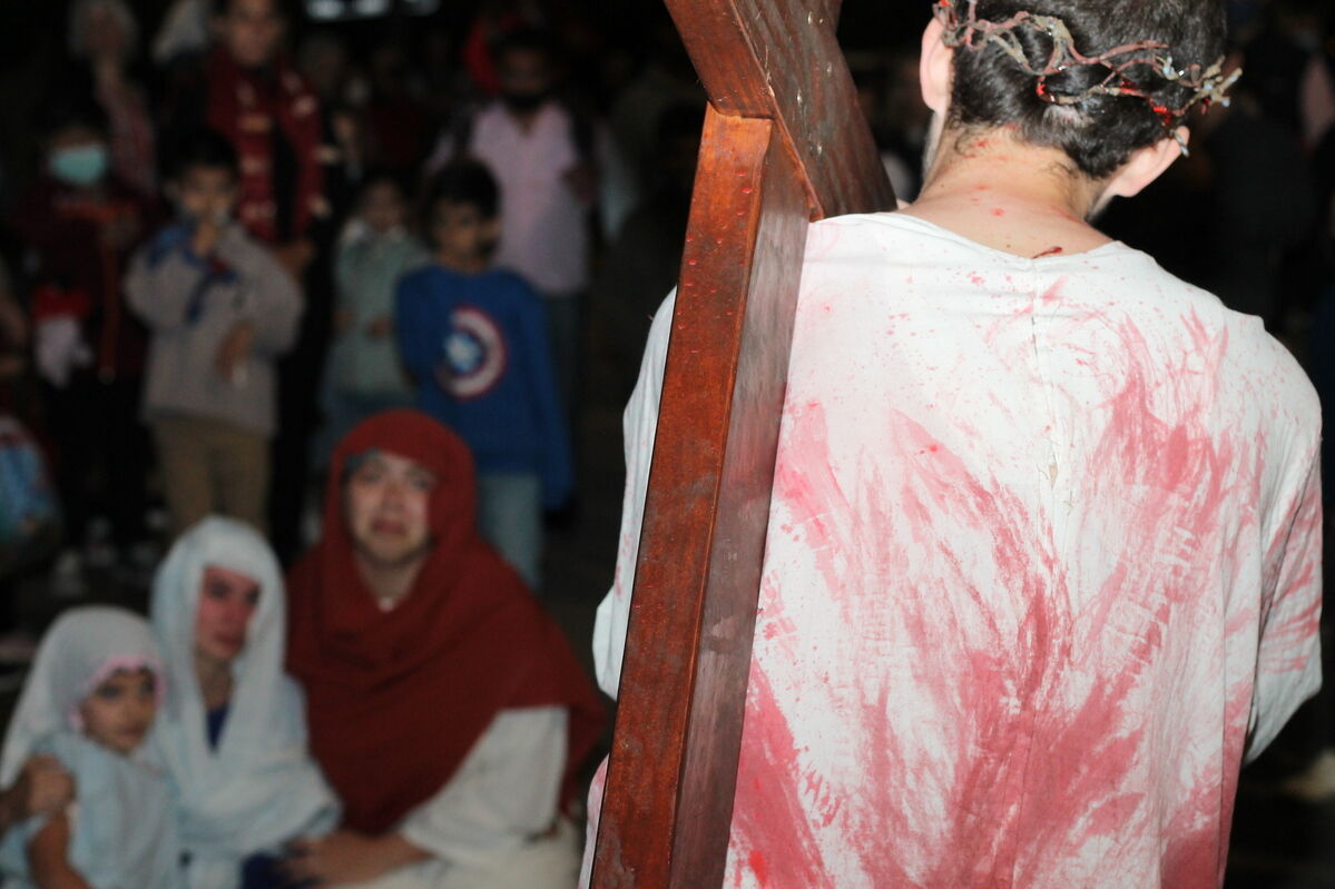 Foto de Viacrucis viviente