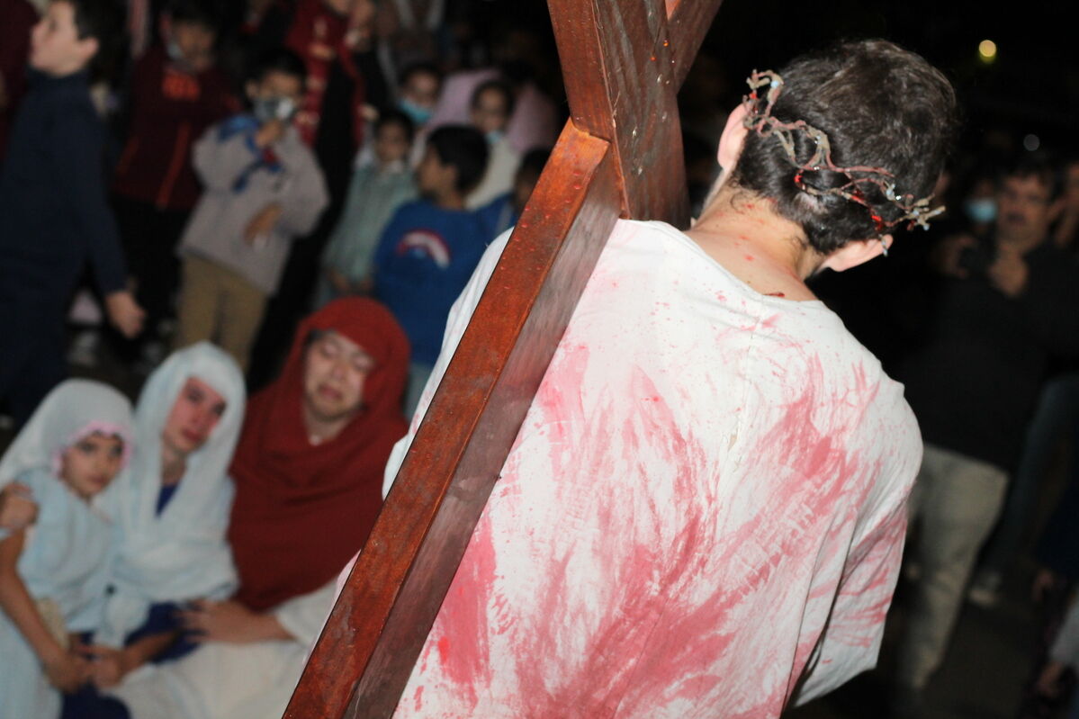 Foto de Viacrucis viviente