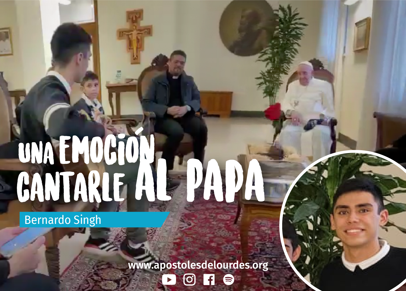 ¡Que emoción cantarle al Papa!