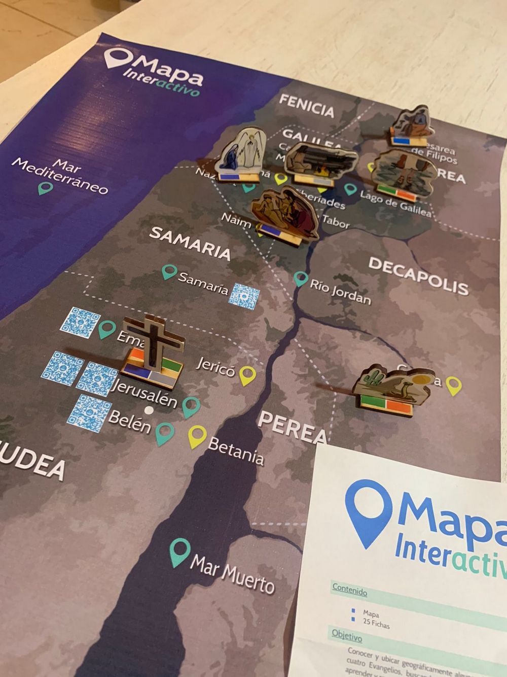 Mapa interactivo: hechos y milagros en los evangelios