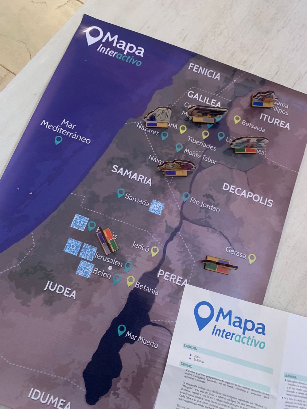 Mapa interactivo: hechos y milagros en los evangelios