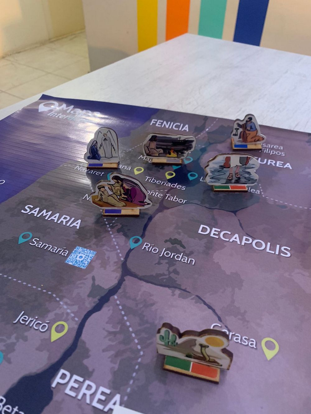 Mapa interactivo: hechos y milagros en los evangelios