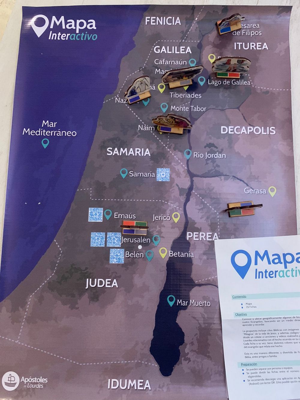 Mapa interactivo: hechos y milagros en los evangelios