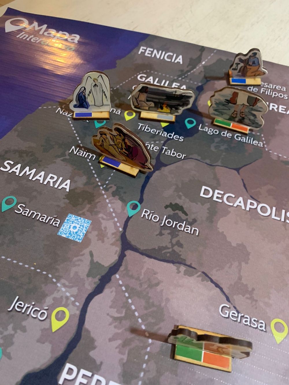 Mapa interactivo: hechos y milagros en los evangelios